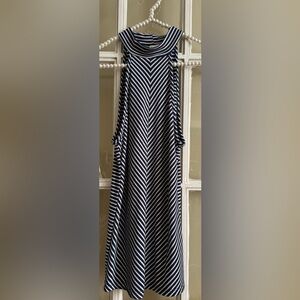 Buckle Striped Sleeveless Top